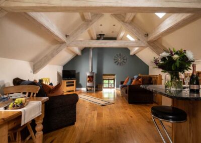 Luxury holiday cottage with wood burner and hot tub in the Peak District | Ford Old Hall Barn